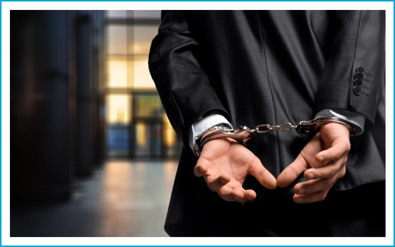 Suspect in handcuffs