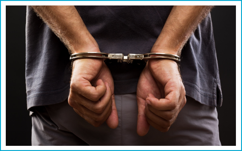 Suspect in handcuffs