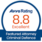 Avvo Rating 8.8 badge