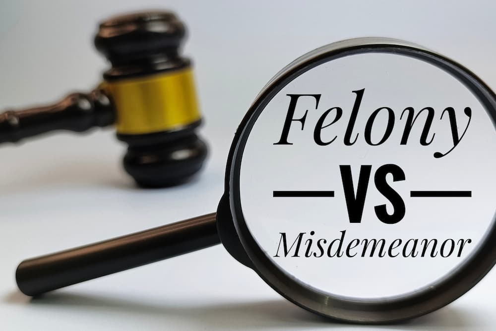 What is the difference between a felony and a misdemeanor in California